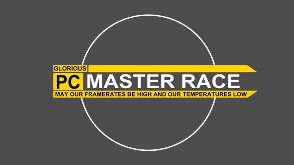 1920x1080 px,Master Race,PC-spilling,enkel bakgrunn,tekst