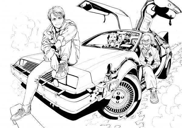 Ritorno al futuro, Marty McFly, DeLorean, DMC DeLorean, auto, macchina del tempo