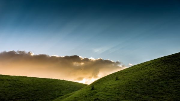 nature,sunlight,landscape,hill,reflection,grass