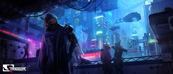 cyberpunk,város