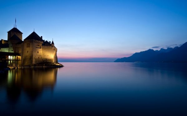 1920x1200 px,Castelo de Chillon,panorama