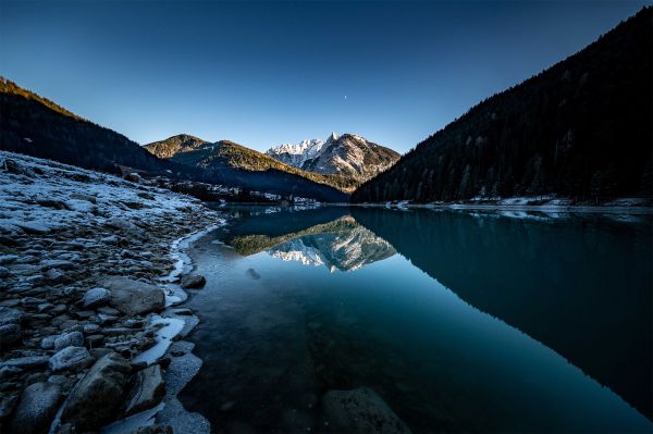 peisaj,natură,lac,apă,roci,reflecţie