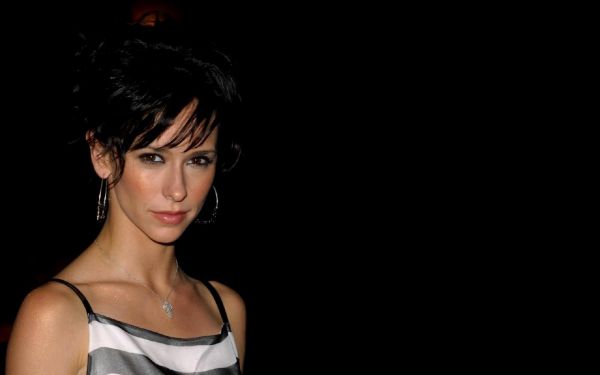 Jennifer Love Hewitt,mata,si rambut coklat,latar belakang hitam