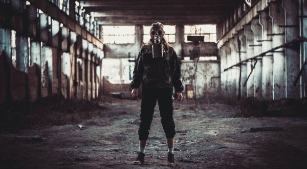 darkness,image,black,gas masks,photograph