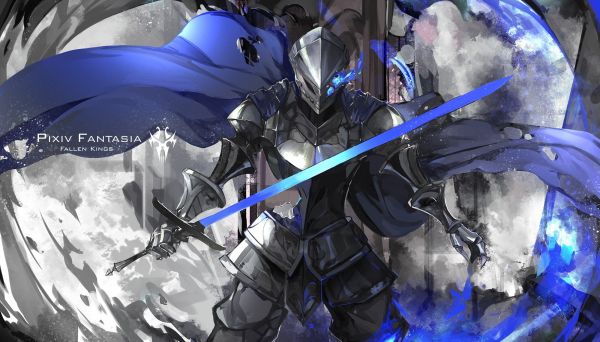 Pixiv Fantasia Fallen Kings,2000x1143 px,アニメ,ケープ,騎士,元の文字