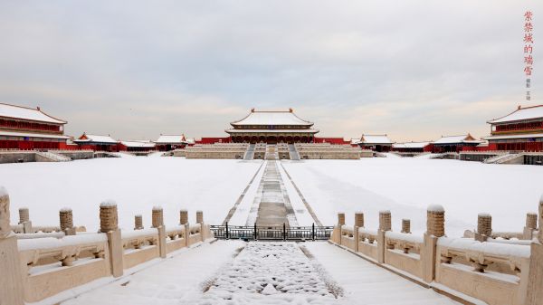 Beijing,arhitectura din Asia,the Imperial Palace,zăpadă