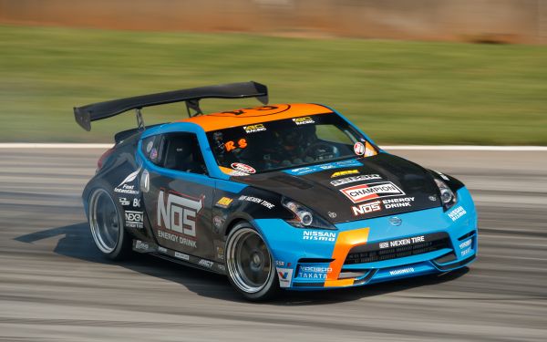 závodní vozy,Drift auta,Nissan 370Z,livrej,modré vozy,závodění