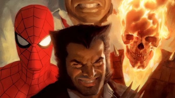 Wolverine,Ghost Rider,comics,screenshot,fictional character,Spider Man