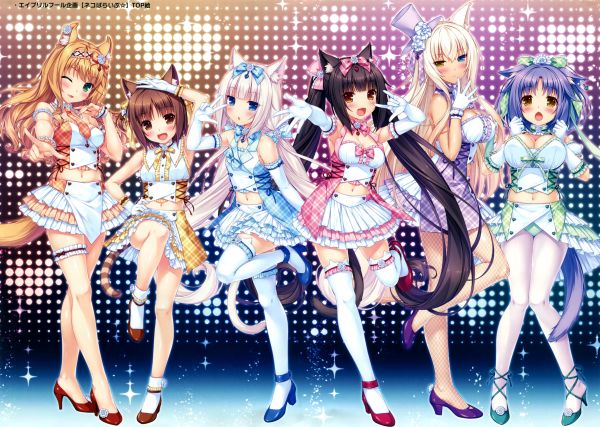 Anime,Meninas anime,Neko Para,Azuki Neko Para,Chocolat Neko Para,Azuki