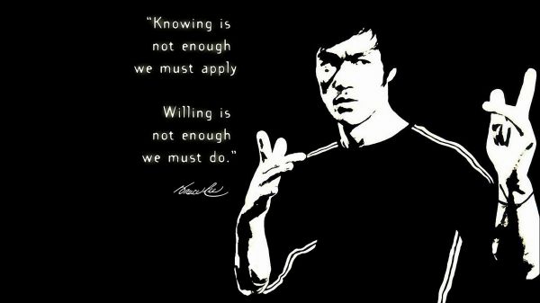 Bruce Lee, motivacional, citar, 2560x1440 px