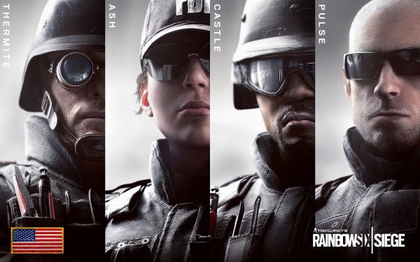 kacamata, poster, orang-orang, Rainbow Six Siege, pakaian, permainan komputer