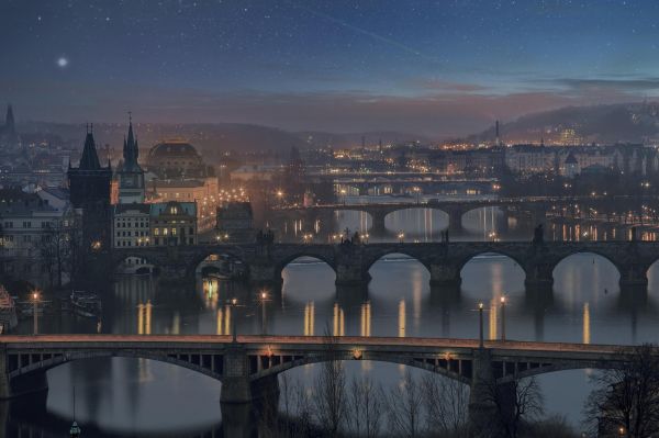 Ponte Carlo,Repubblica Ceca,Praga,2048x1365 px,città