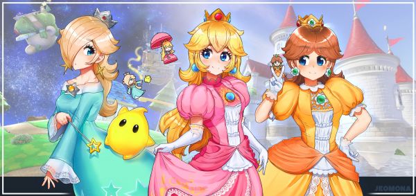 Mario Bros,principessa Rosalina,Princess Daisy,principessa Peach