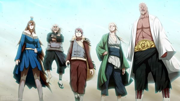 ภาพประกอบ,อะนิเมะ,Naruto Shippuuden,Gaara,Tsunade,มังงะ