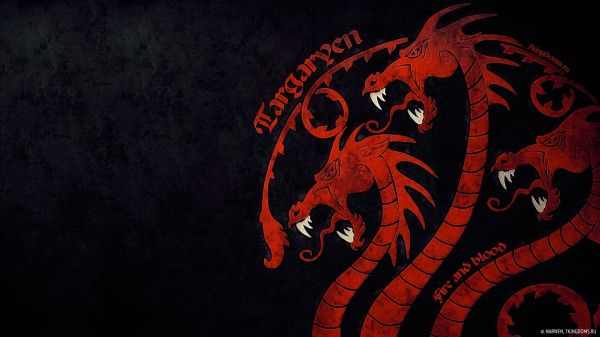 illustration,trække på,Game of Thrones,sigils,House Targaryen,brand og blod