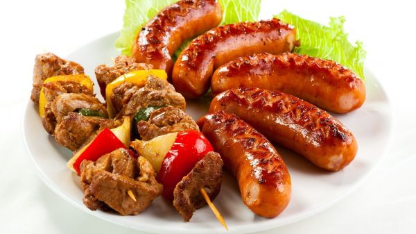 food, meat, barbecue, cuisine, dish, sausage