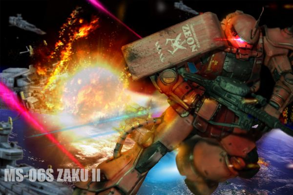 Zaku II Char's Custom,ruhtinaskunta Zeon,anime,mechs,Super Robot Taisen,Mobile Suit Gundam