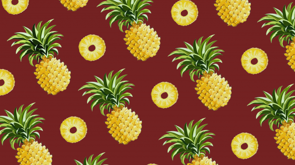 pineapple,minimalism,applepie,red background,fruit