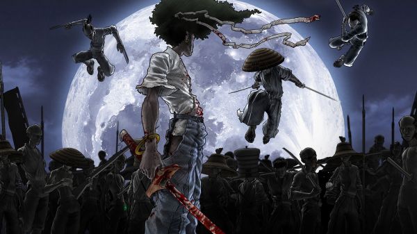 afro Samurai,anime,1920x1080 px,Katana