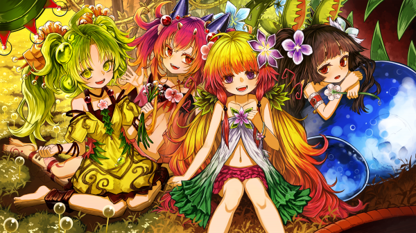 Anime,Traptrix Sera,Traptrix Mantis,Traptrix Nepenthes,Traptrix Dionaea,Chicas anime