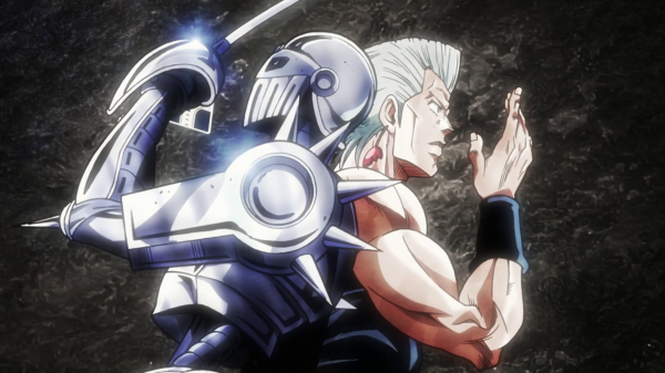 Anime,JoJo's Bizarre Adventure Stardust Crusaders,Carro de plata,Jean Pierre Polnareff,captura de pantalla,personaje de ficción