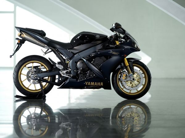 รถ,รถจักรยานยนต์,ยานพาหนะ,Yamaha,ดำ,การสะท้อน