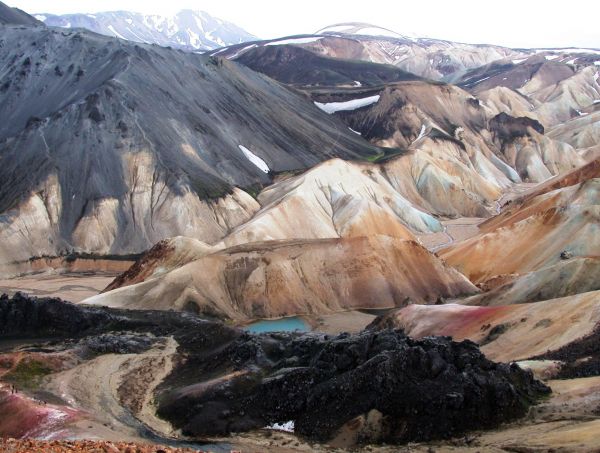 Toerisme,kleuren,vulkaan,lava,IJsland,kleurrijk