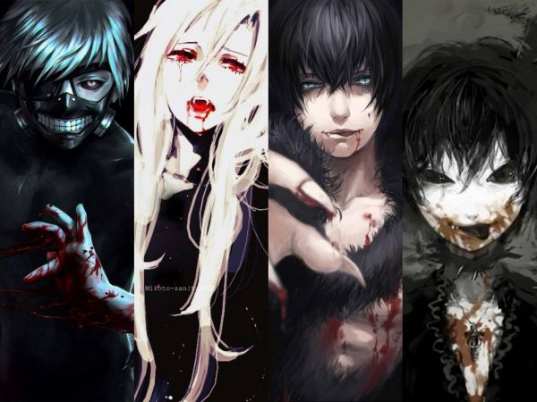 hình minh họa,Anime,Máu,Ma cà rồng,Con quỷ,Tokyo Ghoul lại