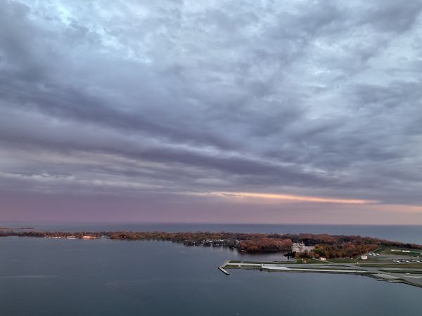 Toronto,nori,Toronto islands,cer,apus de soare,Lake Ontario