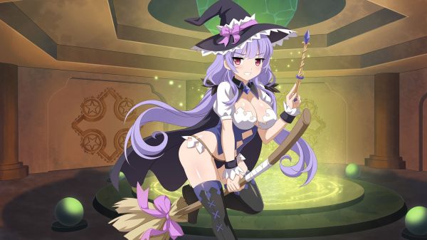 ilustração,Anime,Coxas,Captura de tela,Sakura dungeon,Wand Witch Sakura Dungeon