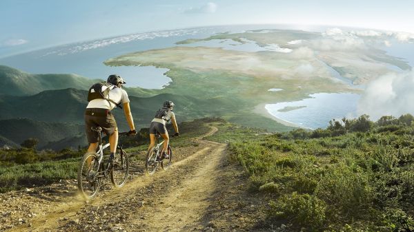 Hommes,des sports,paysage,femmes,mer,colline