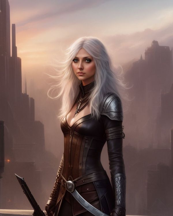 Taylor Momsen,The Pretty Reckless,ai art,female warrior