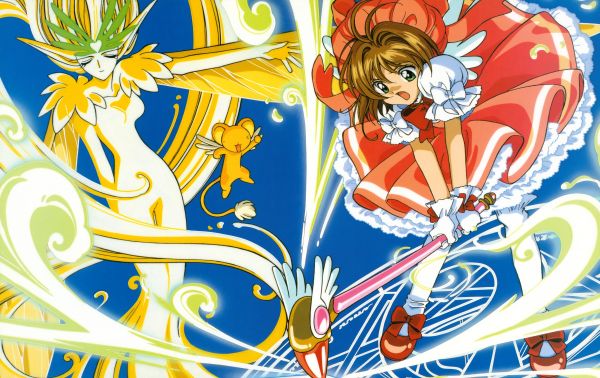 Kinomoto Sakura,Cardcaptor Sakura,Syaoran Li,anime,anime tytöt