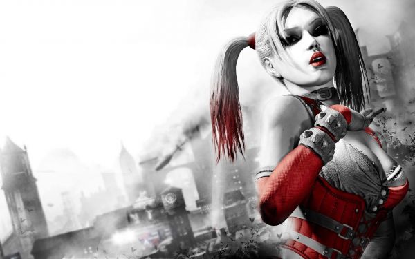 jocuri video,anime,Batman Arkham City,Harley Quinn,desen,clivaj