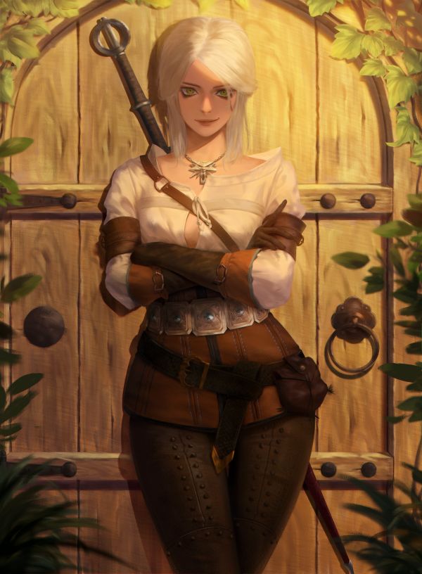 video oyunları, Kadınlar, Ciri, Cirilla Fiona Elen Riannon, Witcher, Video Game Art