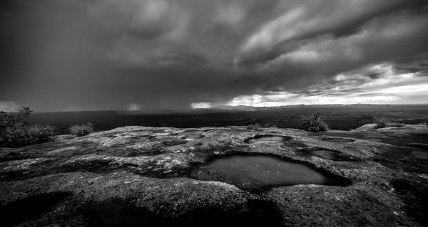 landschap,contrast,monochroom,zee,rots,natuur