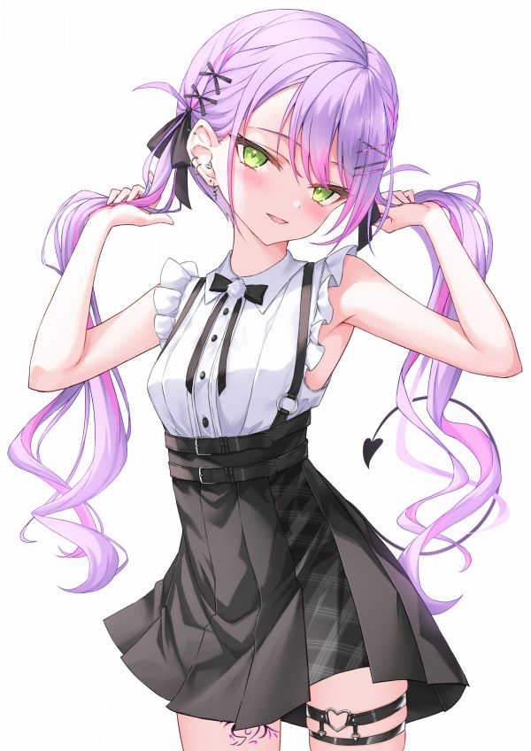 Anime, Anime Mädchen, KanaNote, Virtual Youtuber, tokoyami towa, Hololive