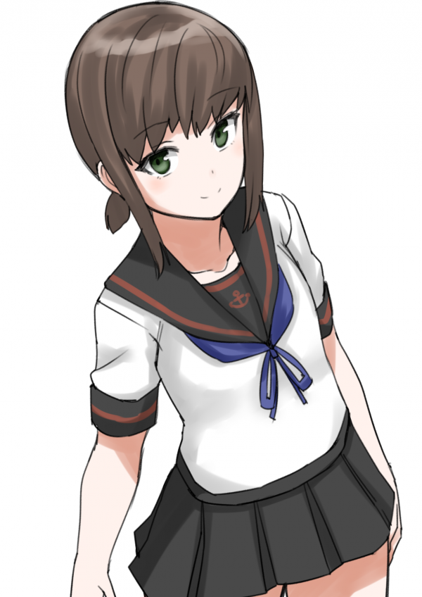 anime,Anime piger,Kantai Collection,hestehale,brunette,Fubuki KanColle