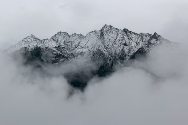 nube,cielo,montagna,Natural landscape,nebbia,pendenza