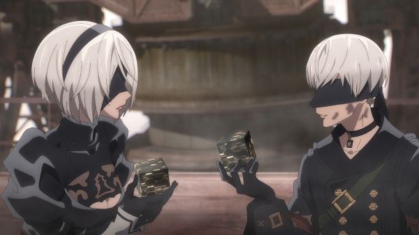 anime,4k,Nier Automata,Anime piger,bind for øjnene,Anime drenge