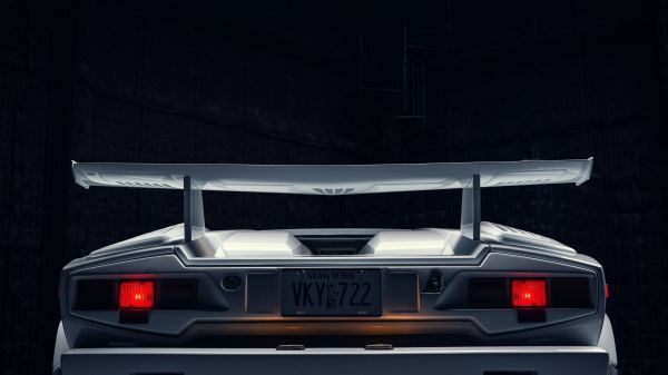 Lamborghini Countach,Countach 25th Anniversary,λευκά αυτοκίνητα,φωτογραφία