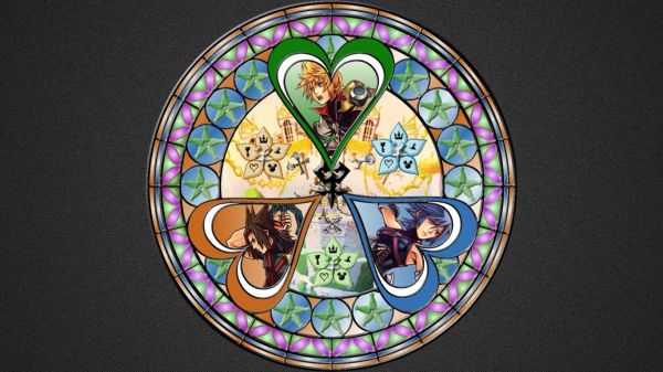 Kingdom Hearts,1366x768 px,glas-in-lood