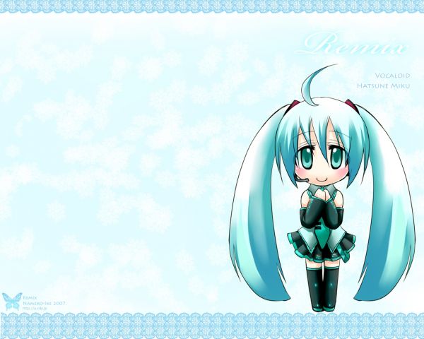 illustration, cartoon, Hatsune Miku, girl, Vocaloid, microphone