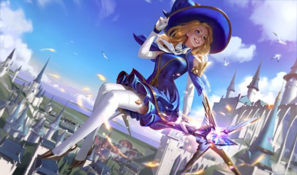 Bản vẽ,vàng,đàn bà,Jojo So,Lux League of Legends,liên minh Huyền Thoại