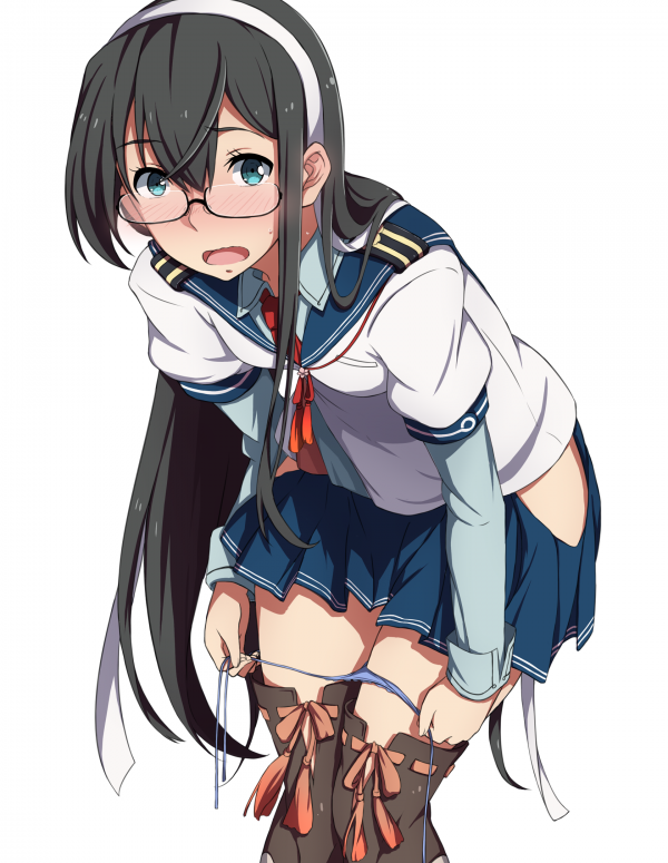 Kantai Collection,slipje,blauwe ogen,Ooyodo KanColle,sblack,bril