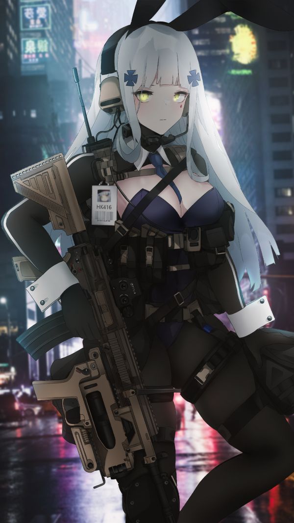 anime,anime girls,Japan,street,Girls Frontline,big boobs