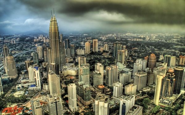 Kuala Lumpur,Malaysia,Petronas Towers,1920x1200 px,városkép,HDR