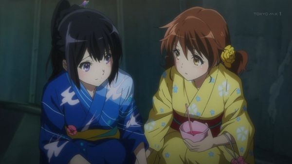 hibike euphonium,Oumae Кумико,Kousaka Reina,дълга коса,синя коса,къса коса