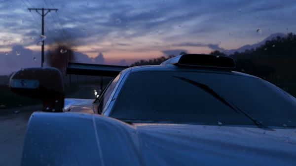 雲,空,車,車両,自動車照明,自動車