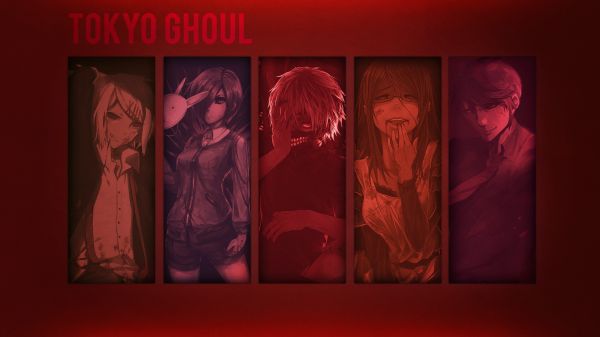 1920x1080 px,Kamishiro Rize,Kaneki Ken,Kirishima Touka,Tokyo Ghoul,Suzuya Juuzou